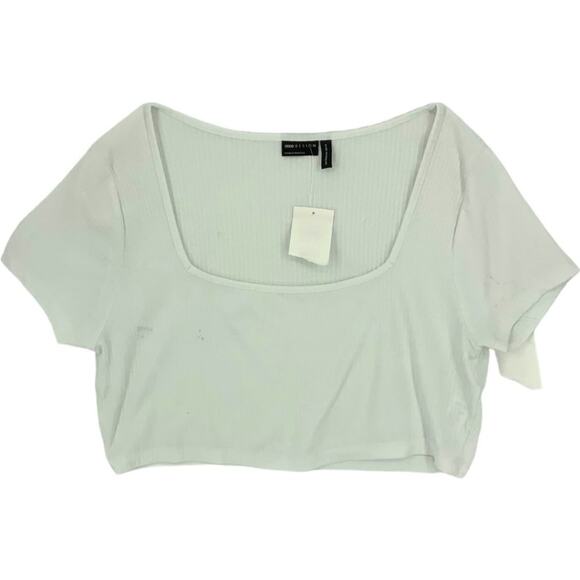 ASOS Design Hourglass Square Neck Rib Top White Plus Size 14 NWOT - Picture 3 of 9